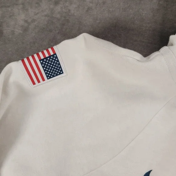 Nike Tech Pack Olympic Team USA Hoodie Pullover Jacket White Womens XL New Flaws - Picture 11 of 16
